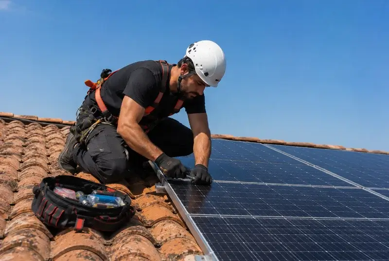 Maintenance et monitoring de panneaux solaires à l'Union
