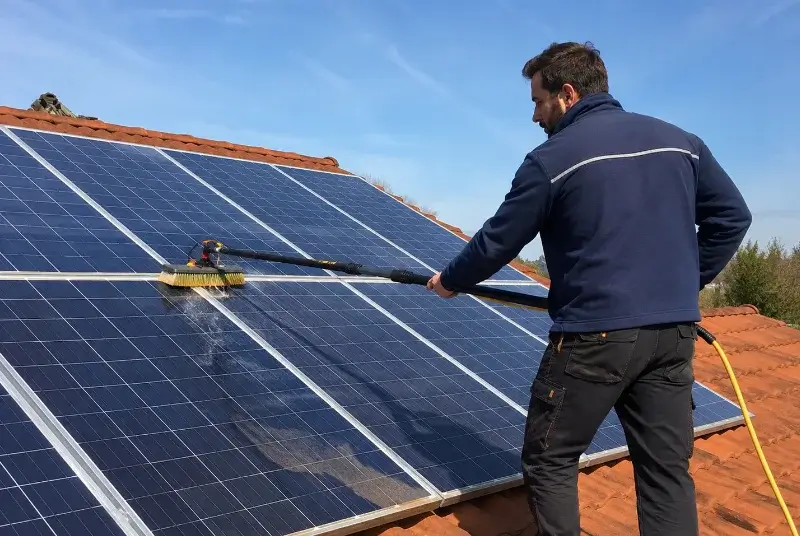 Nettoyage et entretien de panneaux solaires à l'Union