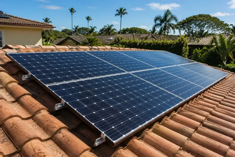 Installation de panneaux solaires à l'Union